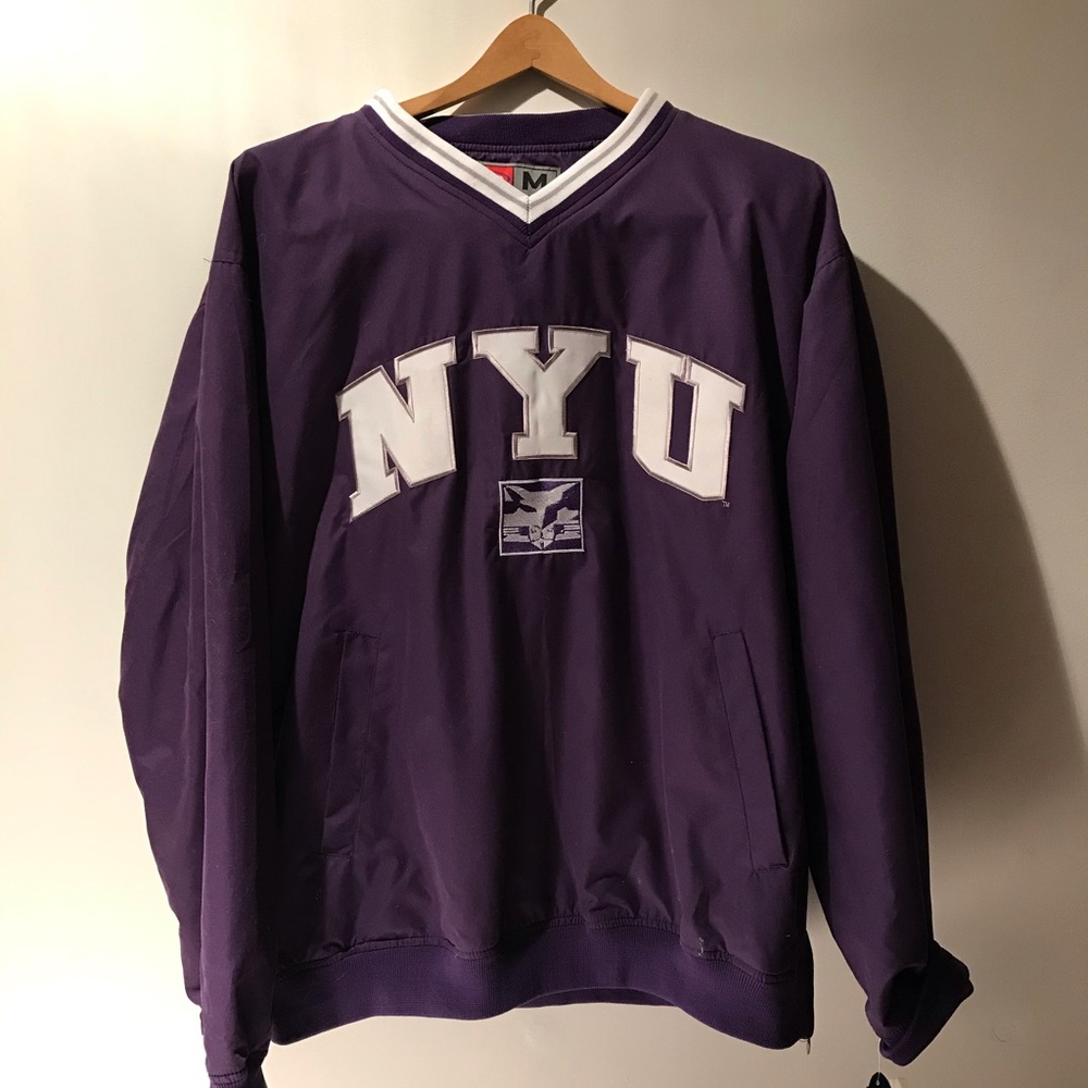 New York University/ NYU.  Pull-over jacket.